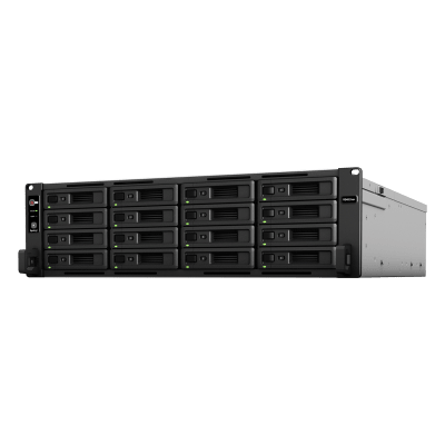 Servidor de Almacenamiento Synology RackStation RS4021xs+ | 16 Bahías | Procesador Intel Xeon D-1541 de 8 Núcleos | Memoria 16 GB Ampliable a 64 GB | RAID F1, 0, 1, 5, 6, 10 | 403,000 IOPS | 6,200 MB/s Lectura Secuencial | Energía Red