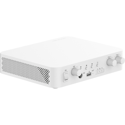 Amplificador una Zona | 2 Canales 40 W por canal | 100v | Conexión Bluetooth | Uso Interior - DS-QAE1A80G1-VB | compatible con Hik-Connect.