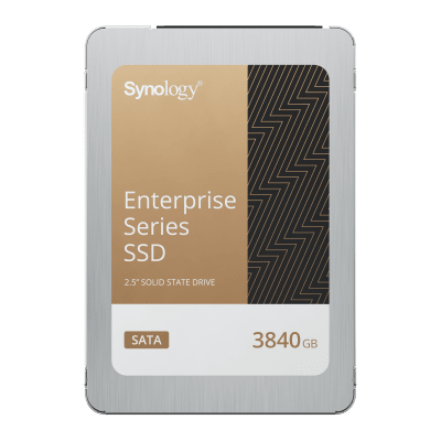 SSD SATA de 2,5" Serie Enterprise | 3840 GB | Alto Rendimiento Estable | Resistencia Empresarial | Protección de Datos Integral | Análisis de Vida Útil | Compatibilidad con Synology DSM | Garantía de 5 Años