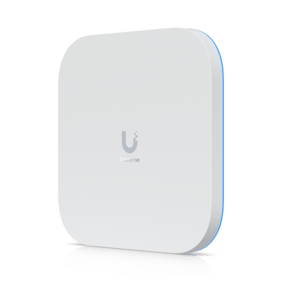 UniFi Enterprise Access Point E7, WiFi 7, 2.4/5/6GHz, 10 Cadenas Espaciales, Analizador Espectral en Tiempo Real, Hasta 1000 Dispositivos, (1) Puerto 10G RJ45 y (1) Puerto 1G RJ45 para Alta Disponibilidad de Energía y Datos