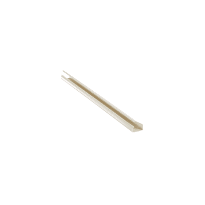 Canaleta LD10 de PVC rígido, con cinta adhesiva para instalación sin herramientas, de 38.4 x 24 x 2438 mm, Color Blanco Mate