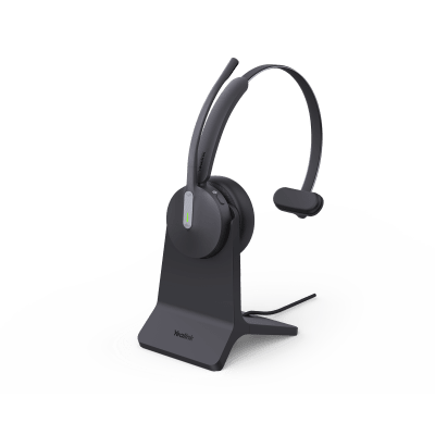 Diadema Bluetooth de Yealink BH70 Mono Con Certificación Microsoft Teams y Base de Carga