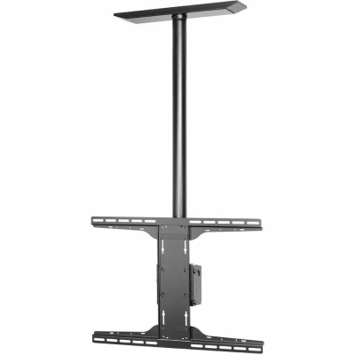 Soporte de techo universal para Pantallas de 32" a 90" / Capacidad de Carga 68.2 kg / Patrón de Montaje hasta 600 x 400 mm / Columna de Aluminio de 36" / Inclinación Ajustable -5° a 20°