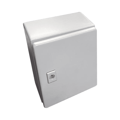 Gabinete de Acero, Nema 4 -IP 66 de 50 x 50 x 30 cm con Platina y certificado UL.
