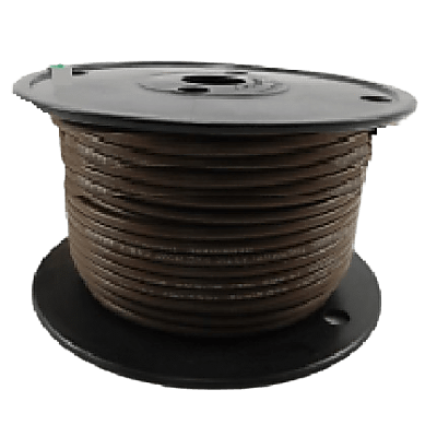 Cable Eléctrico color café calibre 14 / UL 1015-1230 / 600 Voltios / Temperatura 105°C Seco 75°C Húmedo / Cobre Estañado Clase K / Aislante PVC Retardante de Llama VW-1 / Resistente a Humedad Abrasión Ácid