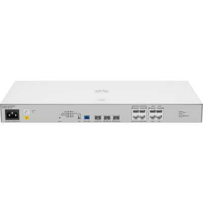 OLT Mini FTTh eKit 2 Puertos GPON (Incluye módulos C+) + 1 Puerto Uplink XGS-PON + 4 Puertos WAN/LAN Gigabit + 4 Puertos LAN Gigabit / All-In-One (Router, Switch, OLT, Controladora) / Gestión desde la Nube / Libre de licenciamiento