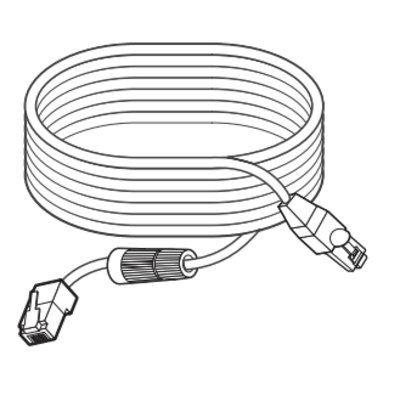 Cable extension de 15m para colocar lentes remotos compatible con camara PNM-9000QB Hanwha
