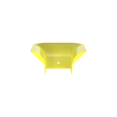 Accesorio de Control de Radio de Curvatura, Para Bajadas de Cable con Canaletas FiberRunner 4x4, Color Amarillo