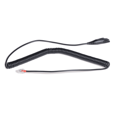 Cable QD A RJ9 de Repuesto Yealink Para Conexión De Diademas Profesionales A Teléfonos De Escritorio.