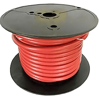 Cable para Batería Marina Cobra 2 AWG / 100 Pies / Cubierta PVC Retardante de Llama Roja / Cobre Estañado Clase K / 600V / Temperatura 105°C Seco y 75°C Húmedo / Cumple UL 1426, UL Listed BC-5W2 y ABYC