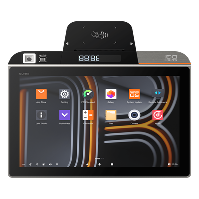 Terminal POS de Escritorio / 10.1" IPS / Qualcomm Hexa-Core 2.4 GHz / 3 GB RAM + 32 GB ROM / Impresora Térmica 58 mm / Android 13 / IP54 / 4G / Wi-Fi Dual Band / Bluetooth 5.0