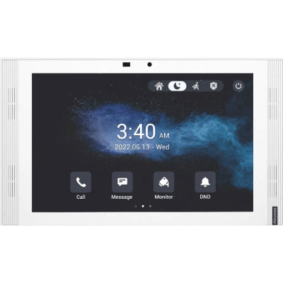 MONITOR COLOR BLANCO DE 10" IPS LCD / CERTIFICADO POR GOOGLE PLAY STORE / ANDROID 12 OS / WI-FI 6 / POE / SIP / ENTRADAS DE ALARMA / ADMINISTRACIÓN 100 EN LA NUBE