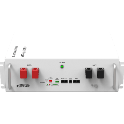 Batería de Litio LiFePO4 51.2Vcc, 5.12Kwh, 4UR