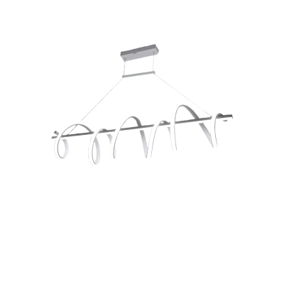 Lámpara de Techo LED / 80W / Flujo Luminoso 6400 Im / Ø1050 mm / Luz Blanca 6500K - Neutra 4000K - Cálida 2700K / Vida Útil 50,000 h / IP20 / Montaje Sobreponer / Blanco / Aluminio y PC