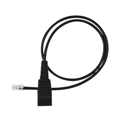 Cable QD A RJ9 De Repuesto Yealink Para Diademas Profesionales Y Teléfonos De Terceros
