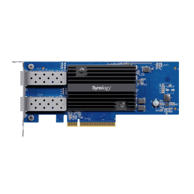 Adaptador de Red SFP+ de 10 GbE de Doble Puerto | Compatible con Synology | PCIe 3.0 x8 | Link Aggregation | Jumbo Frame 9 KB | Garantía de 5 Años.