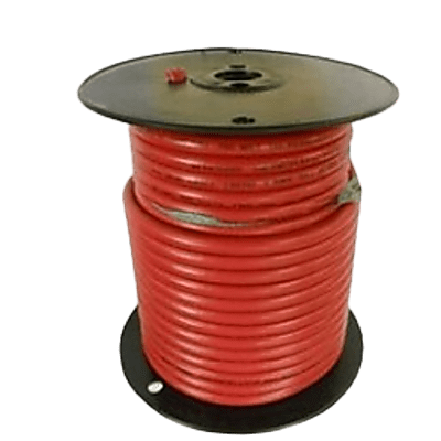 Cable Para Batería Color Rojo Calibre 1 AWG / Rollo de 100 Pies / Cobre Estañado Clase K / 600-1000V / 105°C Seco 75°C Húmedo / Resistente a Llama VW-1 / Flexible Extra / UL 1426 BC-5W2