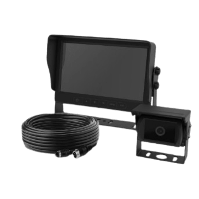 Sistema Profesional de Cámara de Reversa y Monitor para Vehículos de Trabajo y Montacargas con inteligencia IA para la detección de peatones