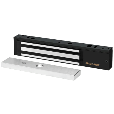 Chapa Magnética 600 Lbs / Led de Estatus / Color Negro / Libre de Magnetismo Residual / Sensor de Adherencia / Diseño Elegante