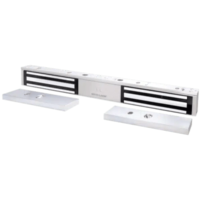 Chapa Magnética Doble 600 Lbs por Lado / Led de Estado / Libre de Magnetismo Residual / Sensor de Adherencia / UL