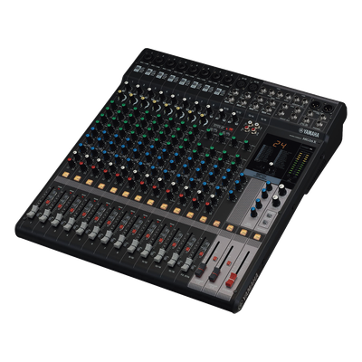 Mezcladora de Audio Analógica / 16 Canales / 10 Entradas de Micrófono / 4 Buses Auxiliares / Efectos SPX 24 Programas / Chasis Metálico