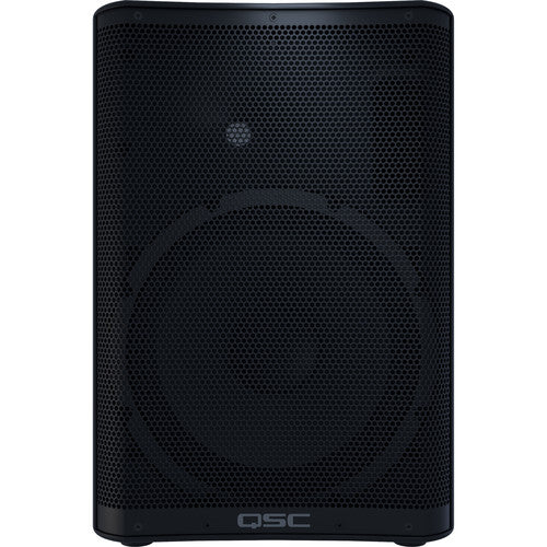 QSC CP12 Altavoz Autoamplificado compacto de dos vías, 12" y 1000 W con DSP, Ajustes preestablecidos de contorno + mezclador de 3 entradas Cobertura de 90°, 49 Hz a 20 kHz Entradas duales combinadas XLR-1/4" + entrada de 3,5 mm