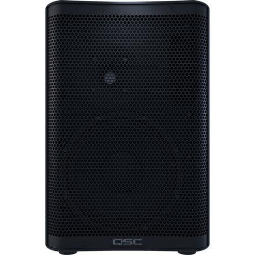 QSC CP8 Altavoz Autoamplificado compacto de dos vías, 8" y 1000 W con DSP, Ajustes preestablecidos de contorno + mezclador de 3 entradas Cobertura de 90°, 56 Hz a 20 kHz Entradas duales combinadas XLR-1/4" + entrada de 3,5 mm