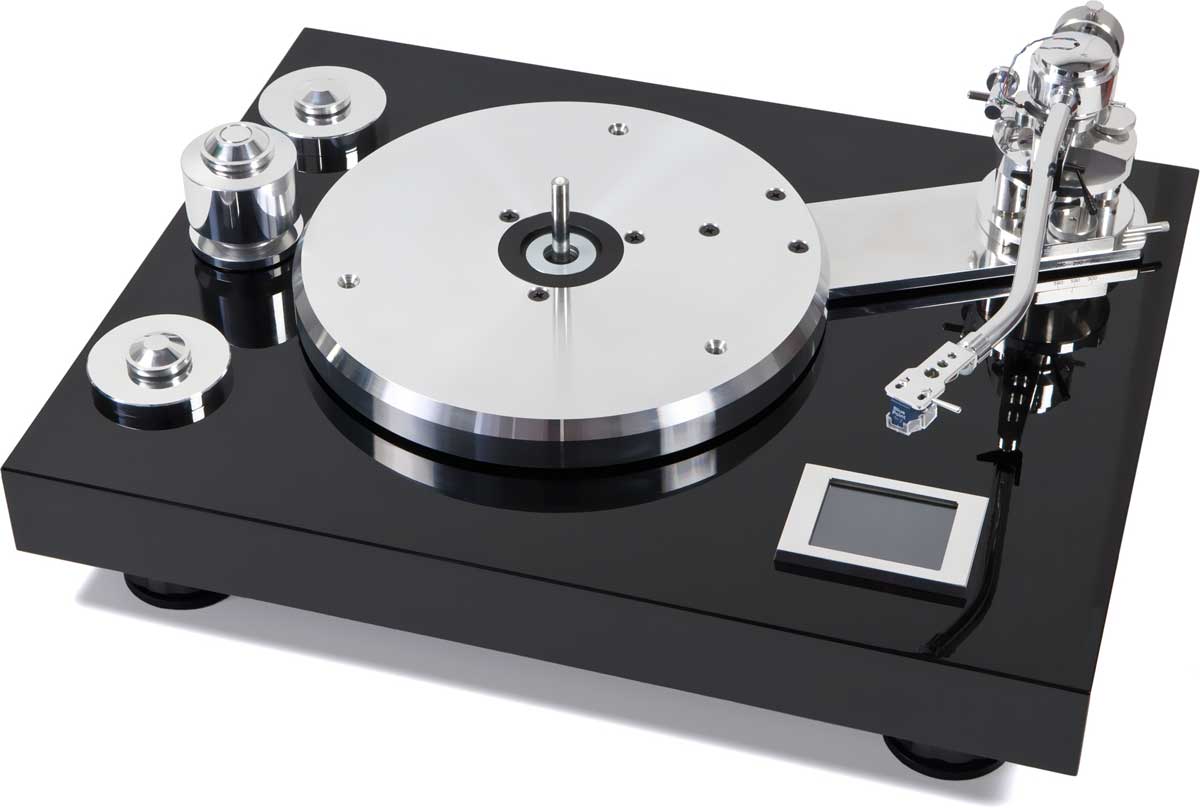 Pro-Ject SIGNATURE 12 Tronamesa de alta gama para "Audiofilos" que celebra los 20 años de Pro-Ject! Superficies metálicas pulidas al alto brillo, Incluye juego completo de herramientas y accesorios de calibración.