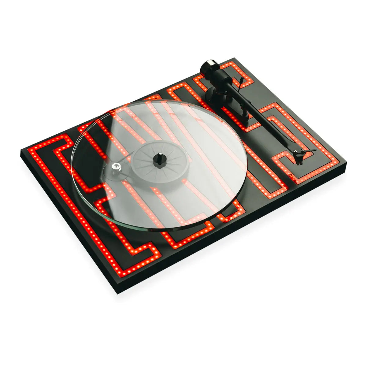 Tornamesa Pro-Ject Primary E Edición Especial Elvis Presley con aguja Ortofon OM5e y diseño artístico del Rey del Rock.