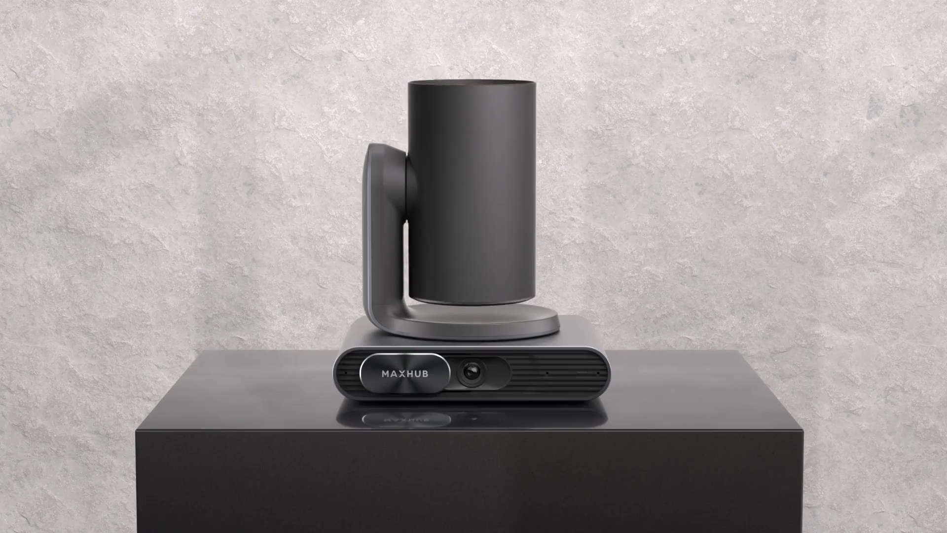 MAXHUB P30 Cámara PTZ Lente dual 4K con IA, dos sensores para una cobertura completa de la sala, Seguimiento de oradores: identifica y rastrea automáticamente. Encuadre automático: ajusta el campo de visión según la cantidad de personas