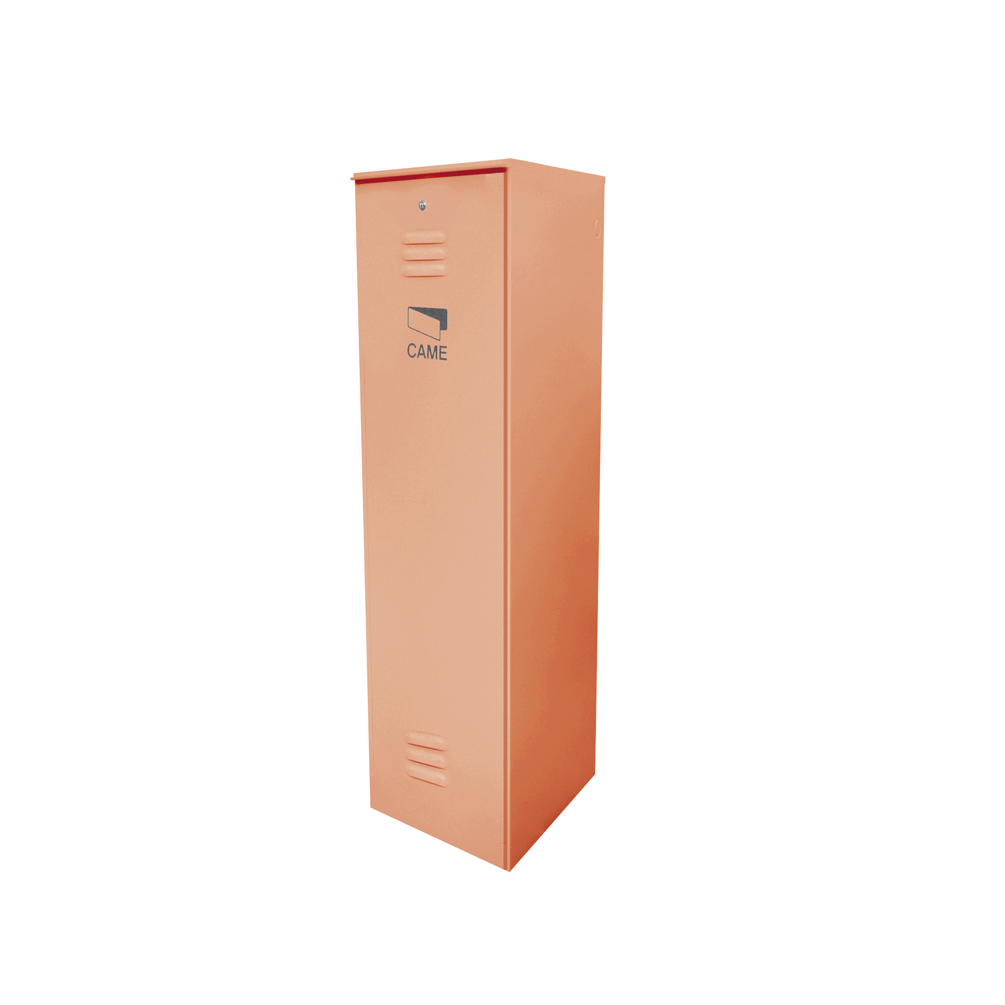 Barrera vehicular CAME Serie G3750 / Gabinete color naranja/ Sin accesorios
