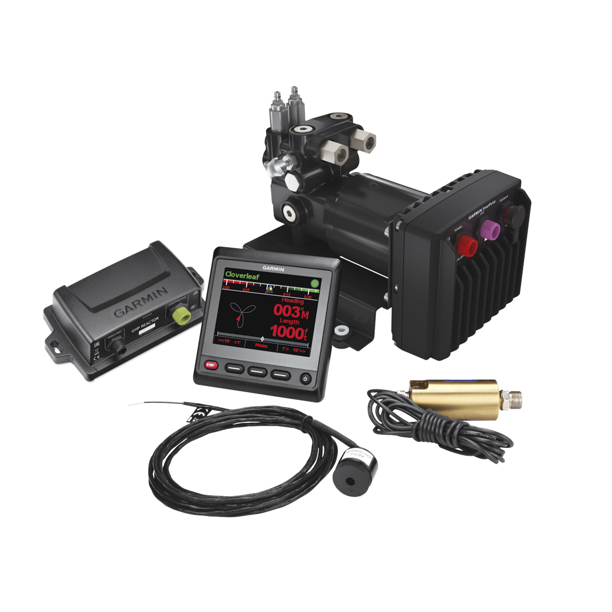 kit de Piloto automático con caja de control Reactor™ 40, pantalla GHC 20 y bomba SmartPump.