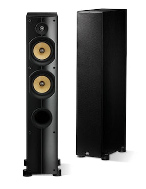 PSB Imagine X1T Altavoz de torre diseño compacto 200W tres vías, Tweeter cúpula de titanio de 1”,  2 woofers  de 5¼” polipropileno, negro ceniza 1Par