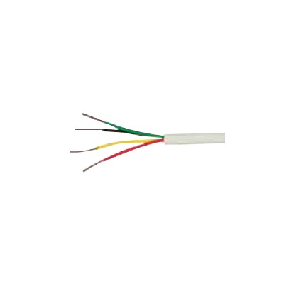 Bobina de 305 metros de alambre , 4 X 22 AWG ; tipo CM-CL2 Uso INTERIOR, de color blanco, para aplicaciones de Alarmas de intrusión / Sistemas de automatización