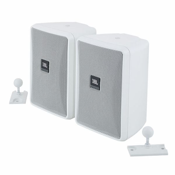 JBL Control 23-1-WH Altavoz de gabinete para exterior/interior 50W/100WPico 8Ω línea 70/100V Taps 15/7,5/3,7/1,8W  Protección IP44 Color Blanco (PAR)