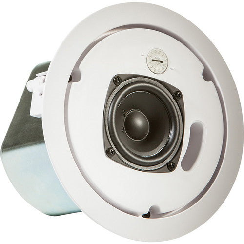 JBL  Control 12C/T Altavoz de techo compacto rango completo 2 vías 3"  20W a 8Ω, 15W línea 70/100V 15/7,5/3,8/1,9W, con carcasa trasera. 1 Pieza