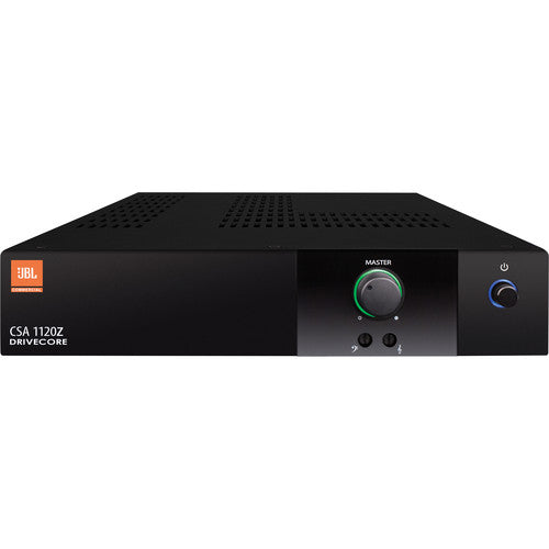 JBL CSA 1120Z Amplificador serie comercial 1 Canal 120W 4Ω y 8Ω Admite instalaciones de 70V y 100V Perillas iluminadas.