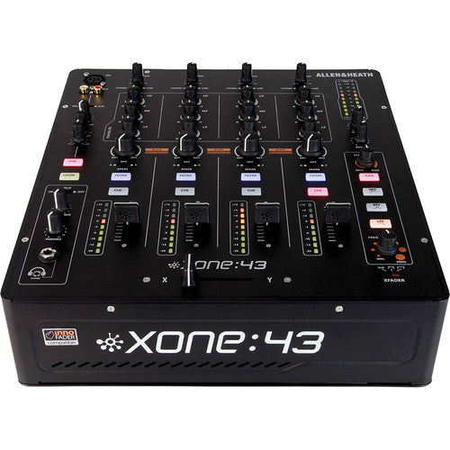 ALLEN & HEATH XONE:43 Mezclador para DJ 4+1 4 entradas de audio coaxiales RCA 4 entradas de línea coaxiales RCA 1 entrada de retorno coaxial RCA