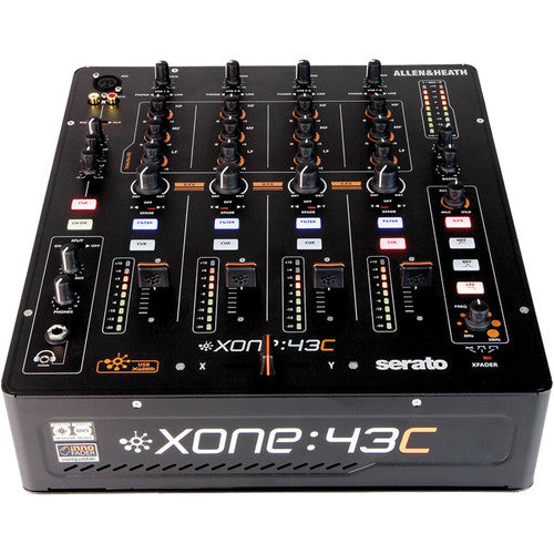 ALLEN & HEATH XONE:43C Mezclador para DJ 4+1 Tarjeta de sonido integrada 16 canales 4 audio coaxiales RCA 4 línea coaxiales RCA 1 Retorno coaxial RCA