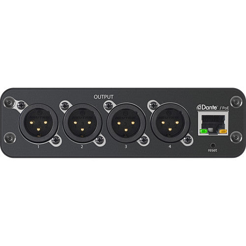 SHURE ANI4OUT‐XLR Shure Microflex Advance Unidad de interfaz de red de audio de línea/micrófono. Dante de 4 canales (salidas en XLR)