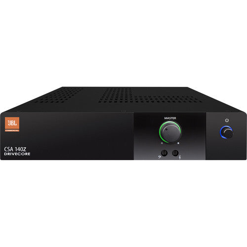 JBL CSA 140Z Amplificador serie comercial 1 canal 40W 4Ω y 8Ω Admite instalaciones de 70V y 100V Diseño de 1 RU, Perillas iluminadas