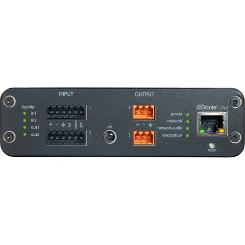 SHURE ANI22-BLOCK Interfaz de audio en red conectores de bloque Para aplicaciones de conferencia Convierte 2 señales mic/línea a Dante Alimentación POE