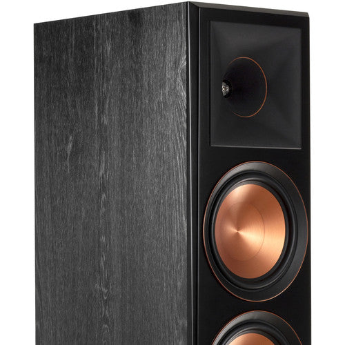 KLIPSCH RP-8000F Reference Premiere Altavoz de torre 2 vías, 150W RMS 600W Pico, Tweeter de titanio 1" 2 Woofers de cobre hilado 8" Color Ébano 1 Pieza