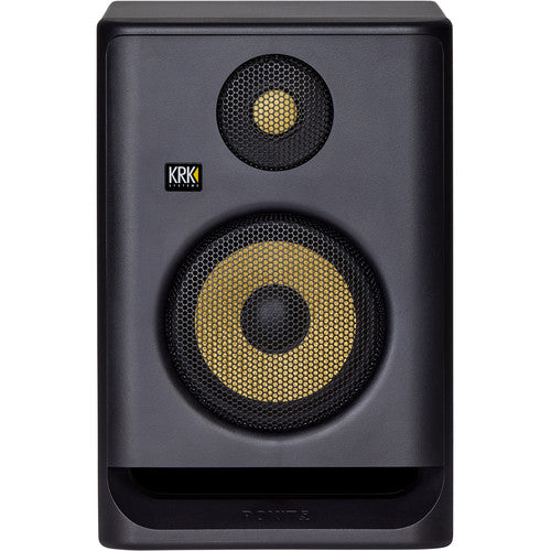 KRK ROKIT 5 G5 Monitor de estudio activo de 2 vías de 5" Clase-D, potencia 55 W, Entradas combinadas TRS / XLR balanceadas, Color Negro, 1 pieza