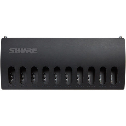 SHURE MXCWNCS Estación de carga en red de 10 bahías para baterías SB930