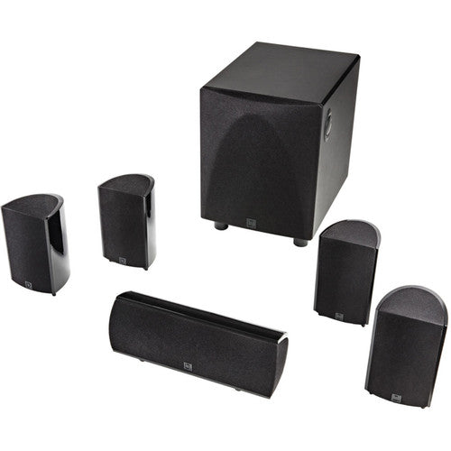 Definitive Technology ProCinema 6D, 5.1-Channel Home Theater Speaker System, 4 altavoces satélite, 1 canal central, 1 Subwoofer activo de 8" y 250 W