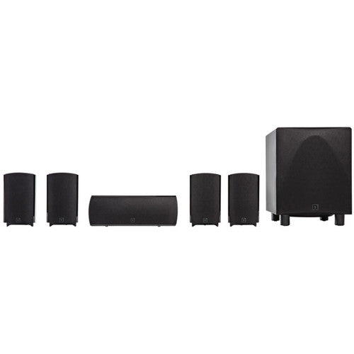 Definitive Technology ProCinema 6D, 5.1-Channel Home Theater Speaker System, 4 altavoces satélite, 1 canal central, 1 Subwoofer activo de 8" y 250 W