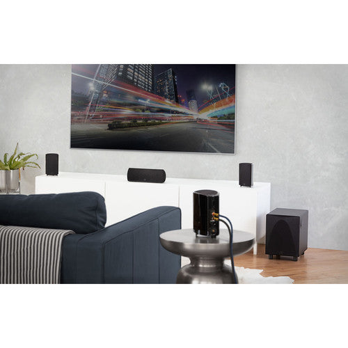 Definitive Technology ProCinema 6D, 5.1-Channel Home Theater Speaker System, 4 altavoces satélite, 1 canal central, 1 Subwoofer activo de 8" y 250 W