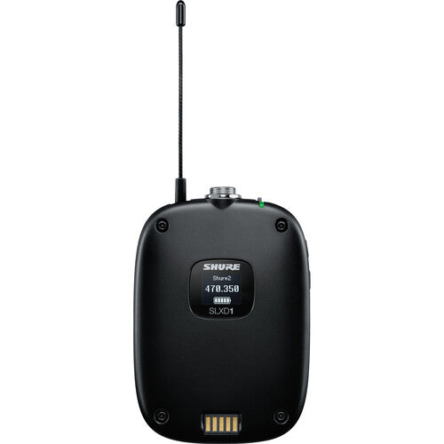 SHURE SLXD124/85 Combo inalámbrico incluye: Micrófono lavalier WL185, bodypack , Micrófono mano SM58, Receptor de montaje en rack G58: 470 a 514 MHz