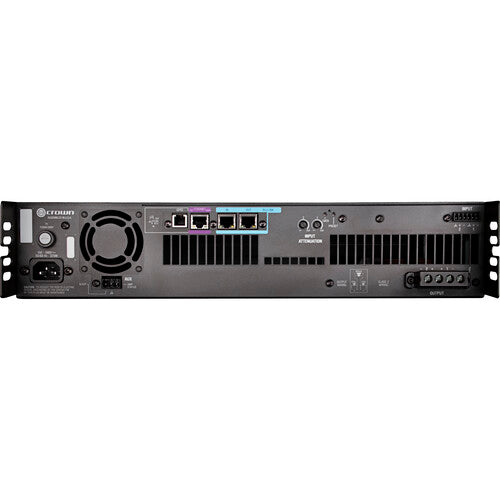 CROWN DCi 2|600N Amplificador de potencia de 2 canales, 600 W a 4 Ω con enlace BLU, 70 V/100 V/EN 54-16 compatible con Life Safety Applications